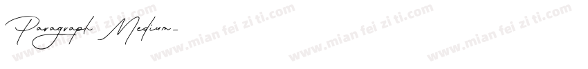 Paragraph Medium字体转换